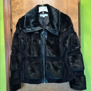 Black Faux Fur Jacket